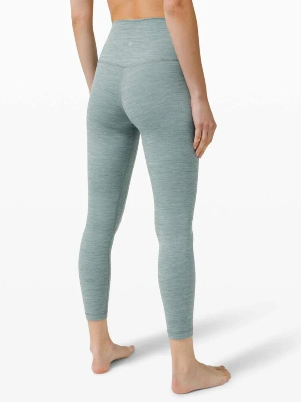 Lululemon Align 25” Heathered Tidewater Teal Aligns Sz 6